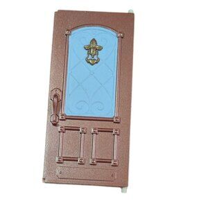 FISHER‎ PRICE Loving Family Grand Mansion Replacement Front Door Brown Blue